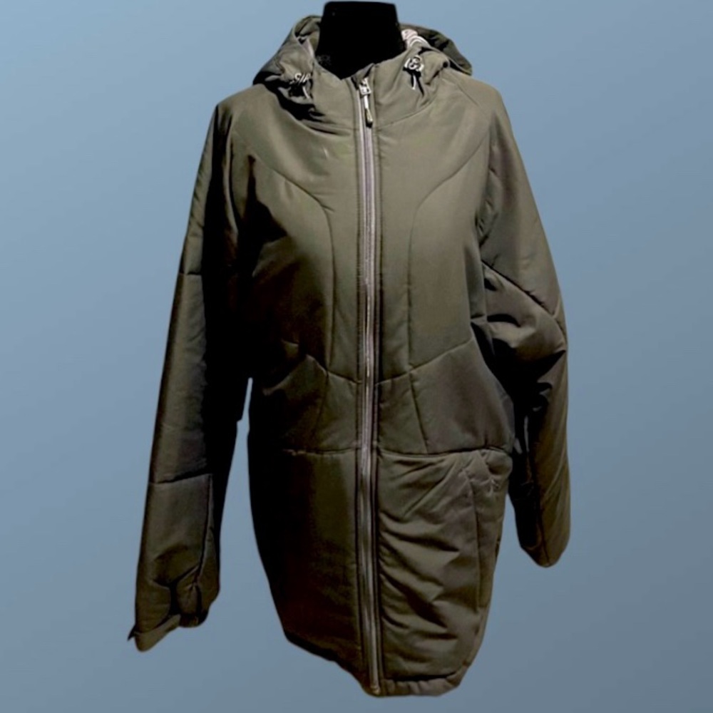 North End Black Hooded Outdoor Sports Coat Med Unisex Waterproof Windproof Lined